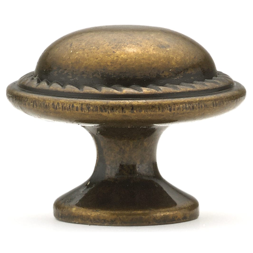 Traditional Knob, 1-3/16" D, Regency Brass alt 0