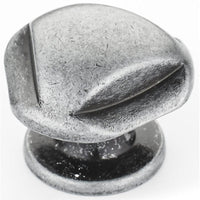 Traditional Knob, 1-5/16" D, Wrought Iron alt 0