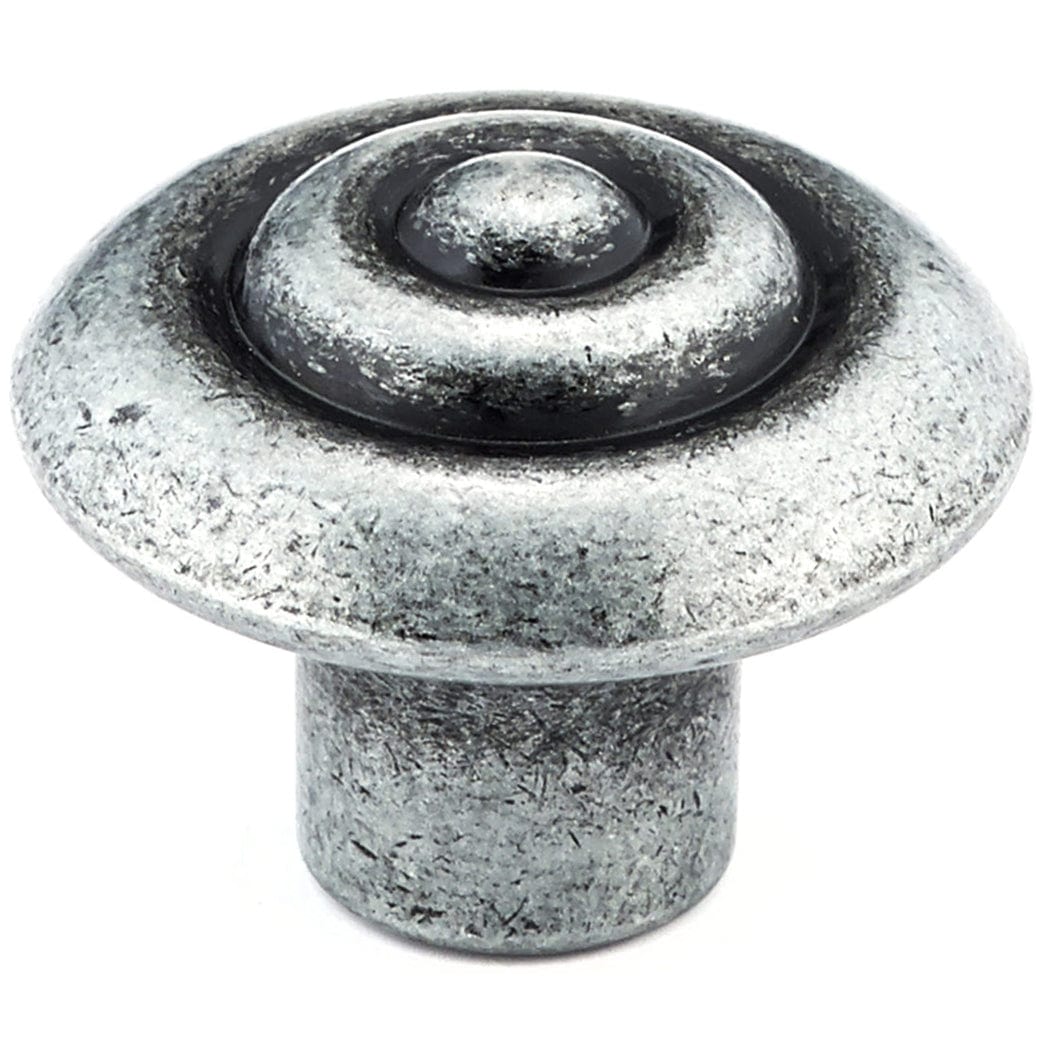 Traditional Knob, 1-1/4" D, Wrought Iron alt 0