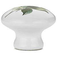 Eclectic Knob, 1-3/8" D, Green Flower alt 0