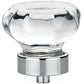 Eclectic Knob, 1-5/16" D, Clear, Chrome alt 0
