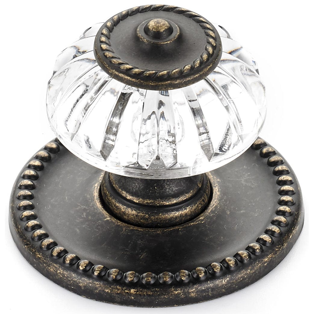 Eclectic Knob, 1-5/16" D, Burnished Brass alt 0