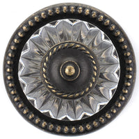 Eclectic Knob, 1-5/16" D, Burnished Brass alt 0