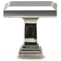 Transitional Knob, 1-1/4" x 1-1/4", Polished Nickel alt 0