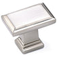 Transitional Knob, 1-1/2" x 15/16", Brushed Nickel alt 0