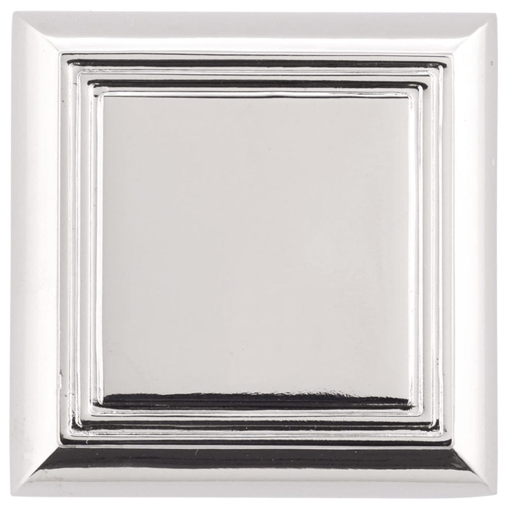 Traditional Knob, 1-3/8" x 1-3/8", Polished Nickel alt 0