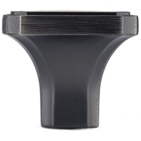 Transitional Knob, 1-3/8" x 1-3/8", Antique Nickel alt 0