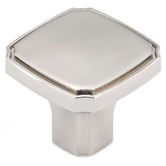 Transitional Knob, 1-3/8" x 1-3/8", Polished Nickel alt 0