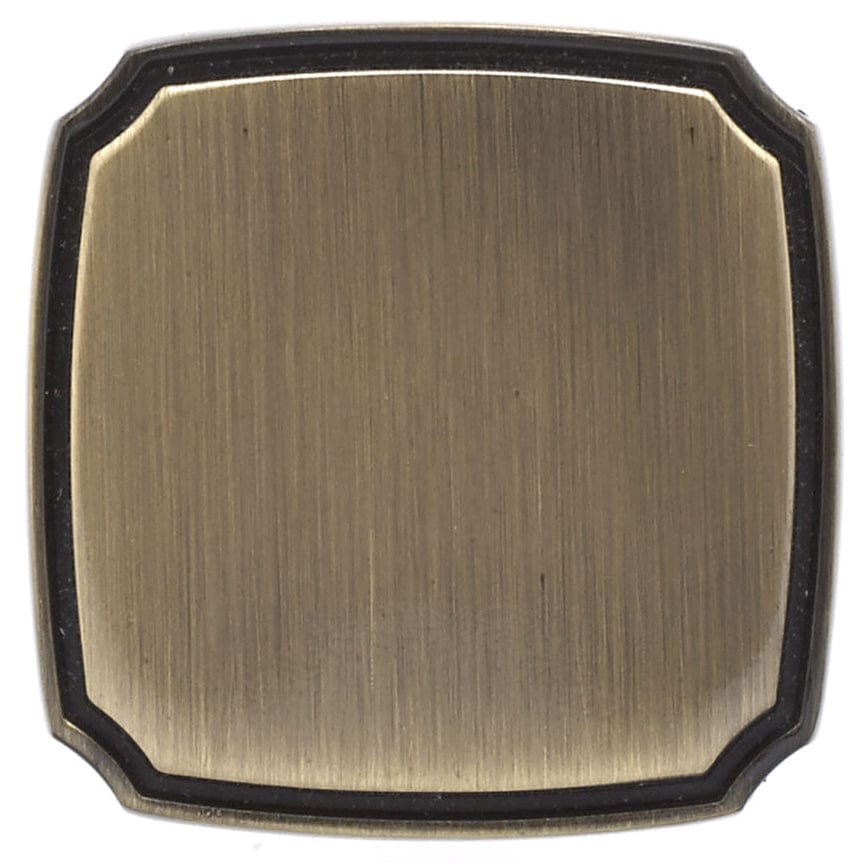 Transitional Knob, 1-3/8" x 1-3/8", Antique English alt 0