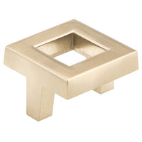 Transitional Knob, 1-21/32" x 1-21/32", Champagne Bronze alt 0