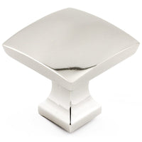 Transitional Knob, 1-5/16" x 1-5/16", Polished Nickel alt 0