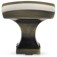 Transitional Knob, 1-5/16" x 1-5/16", Antique English alt 0
