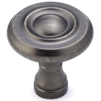 Traditional Knob, 1-1/4" D, Antique Nickel alt 0