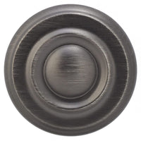 Traditional Knob, 1-1/4" D, Antique Nickel alt 0