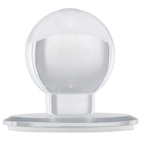 Contemporary Knob, 1-7/8" D, Transparent/Clear, Mirror Effect alt 0