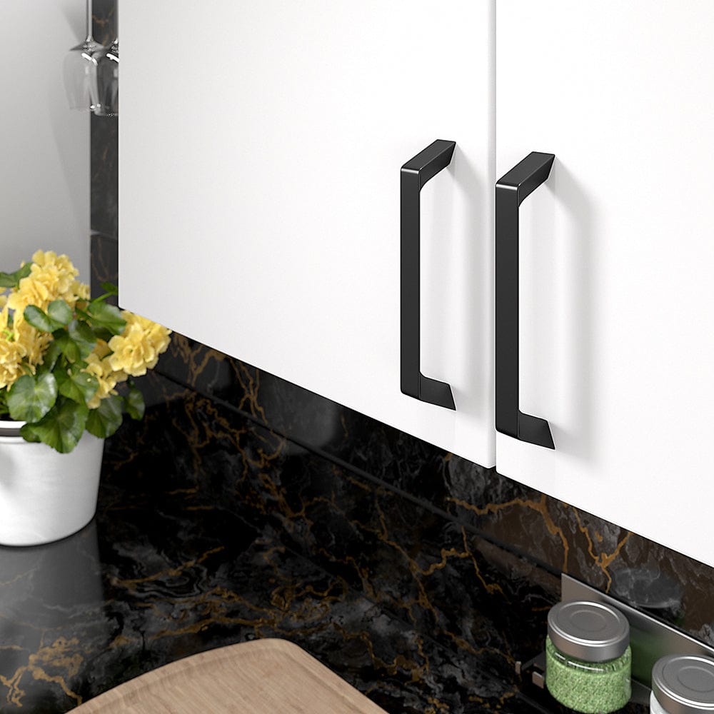 Contemporary Pull, 5-1/16" Center-to-Center, Matte Black