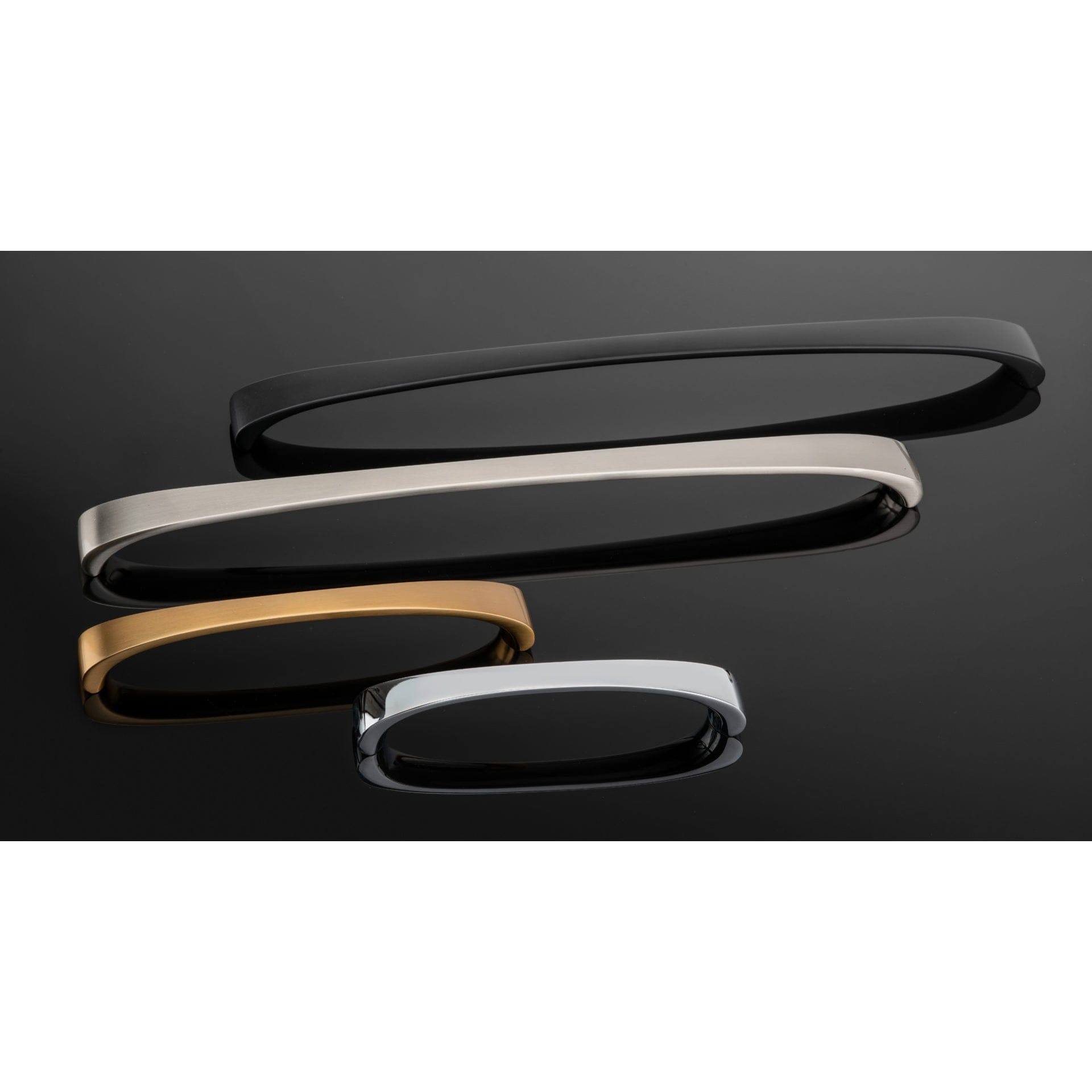 Contemporary Pull, 12-5/8" Center-to-Center, Matte Black alt 0