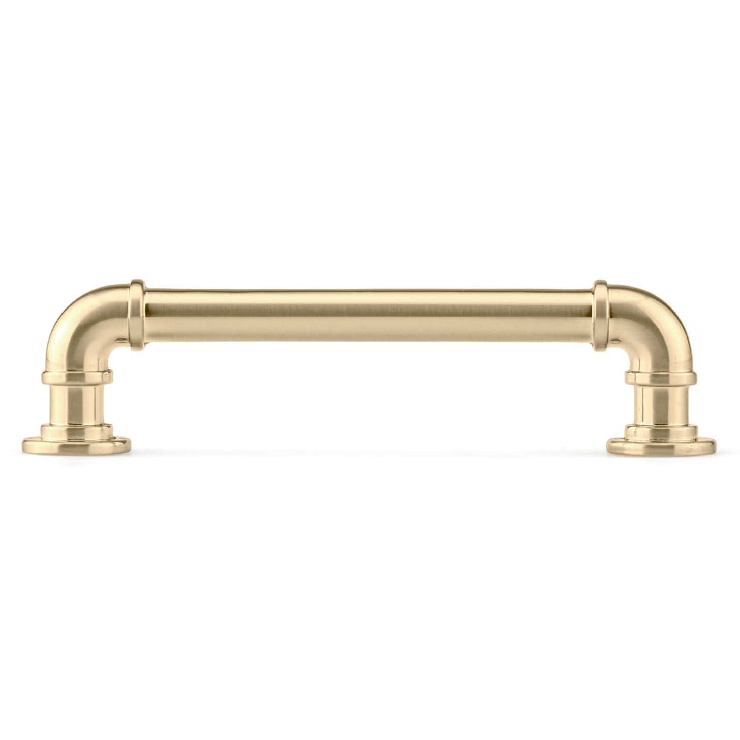 Eclectic Pull, 5-1/16" Center-to-Center, Satin Brass alt 0