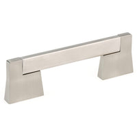 Contemporary Pull, 3-3/4" Center-to-Center, Brushed Nickel alt 0