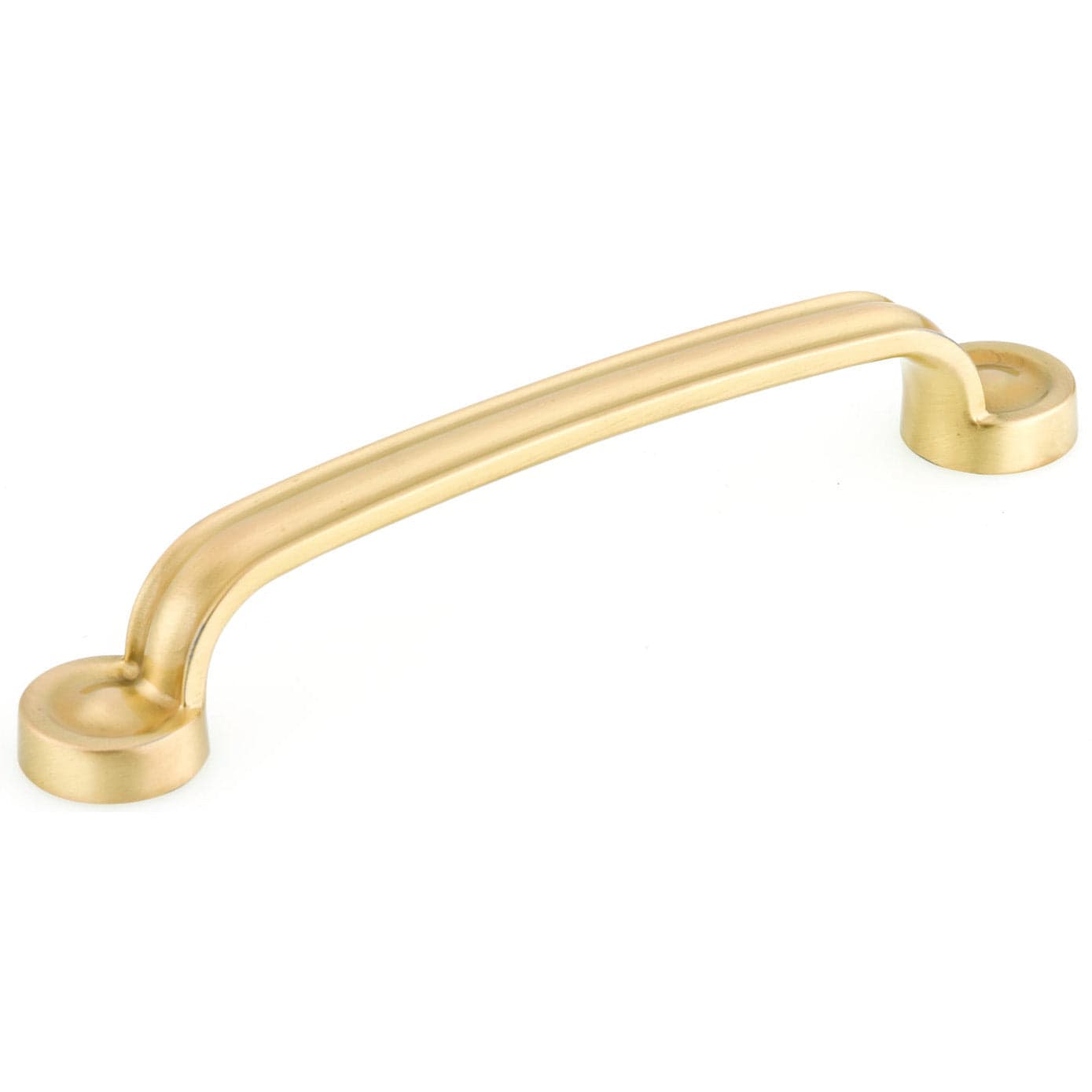 Traditional Pull, 5-1/16" Center-to-Center, Satin Brass alt 0