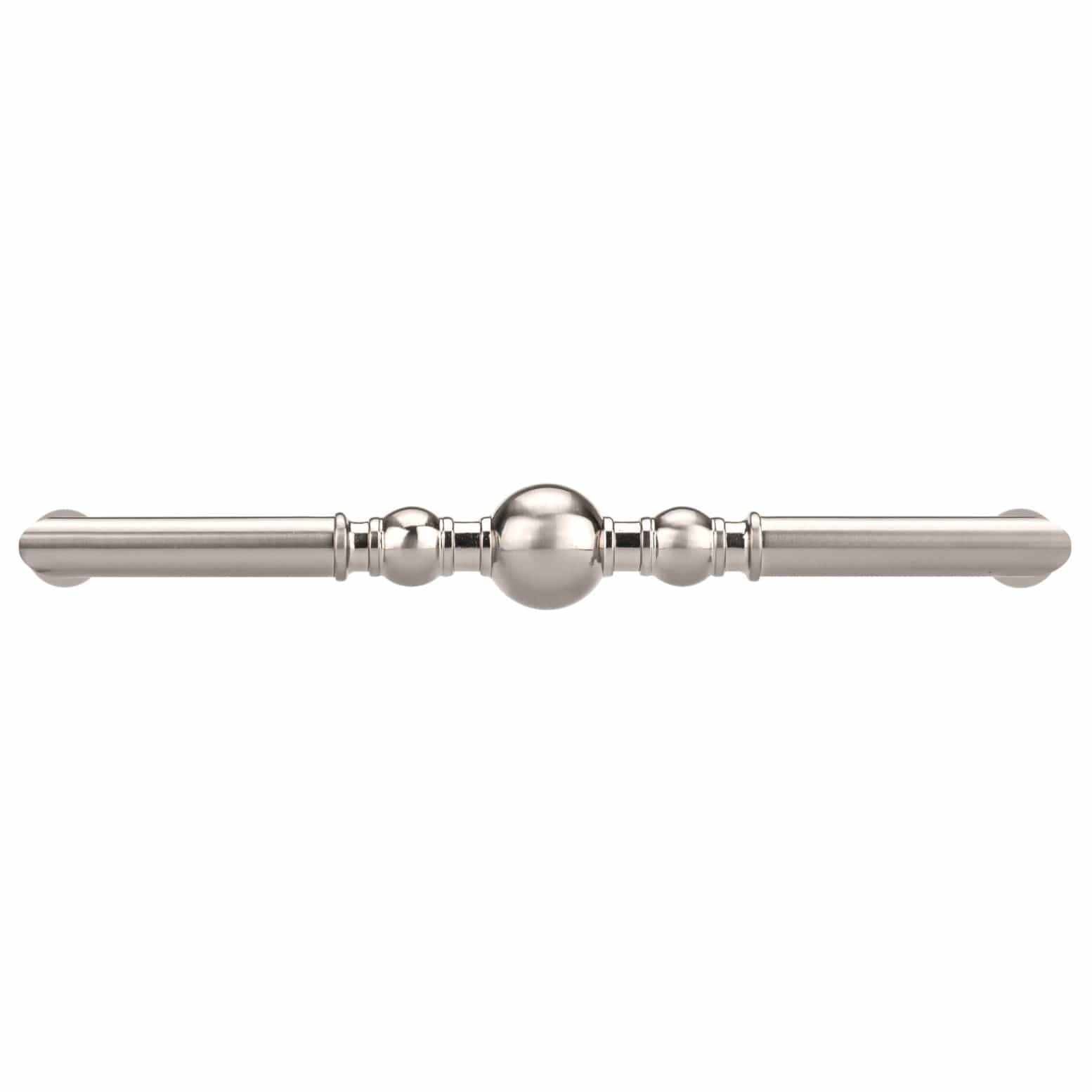 Traditional Pull, 7-9/16" Center-to-Center, Brushed Nickel alt 0