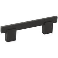 Contemporary Pull, 3-3/4" Center-to-Center, Matte Black alt 0