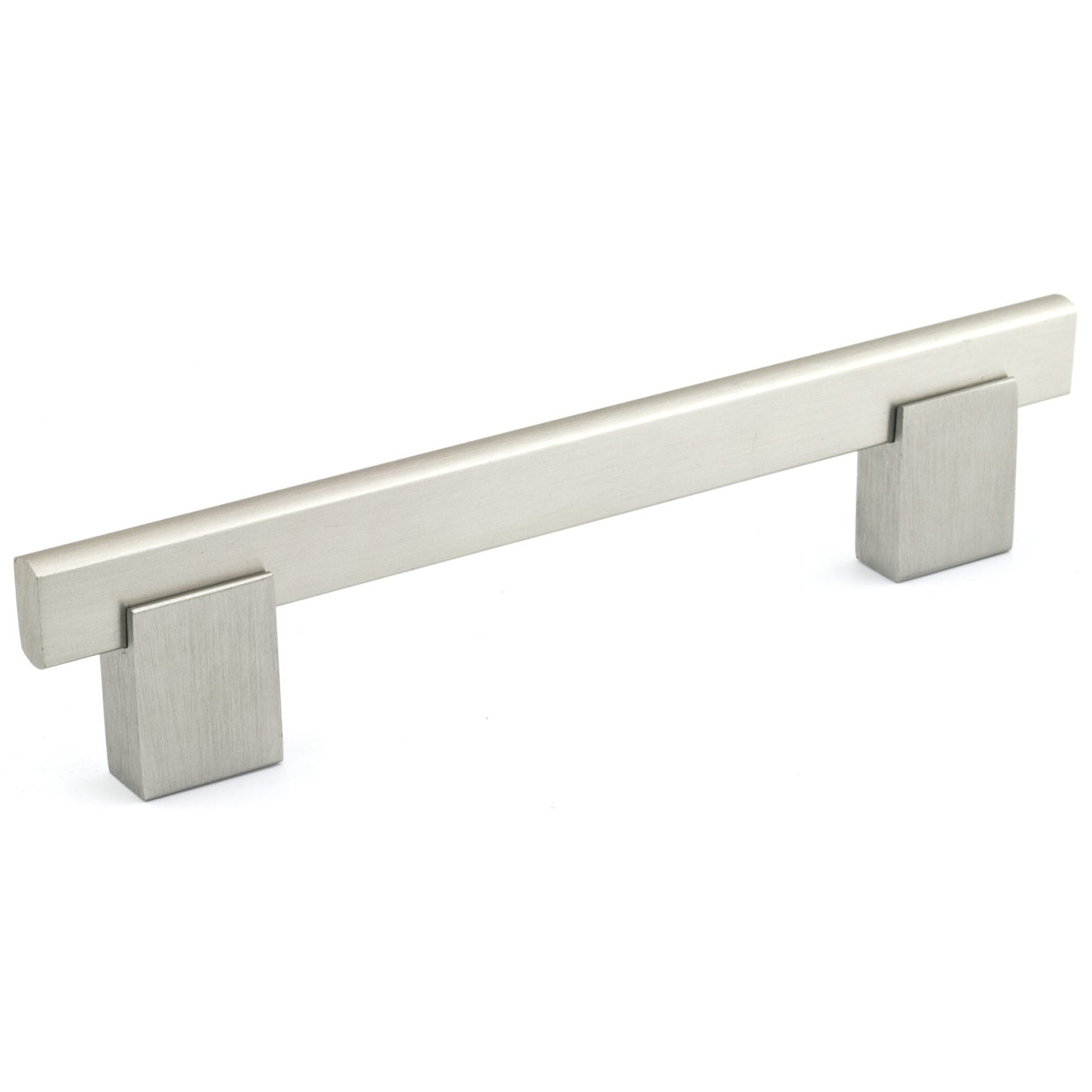 Contemporary Pull, 5-1/16" Center-to-Center, Brushed Nickel alt 0
