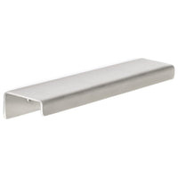 Contemporary Edge Pull, 4" Center-to-Center, Stainless Steel alt 0