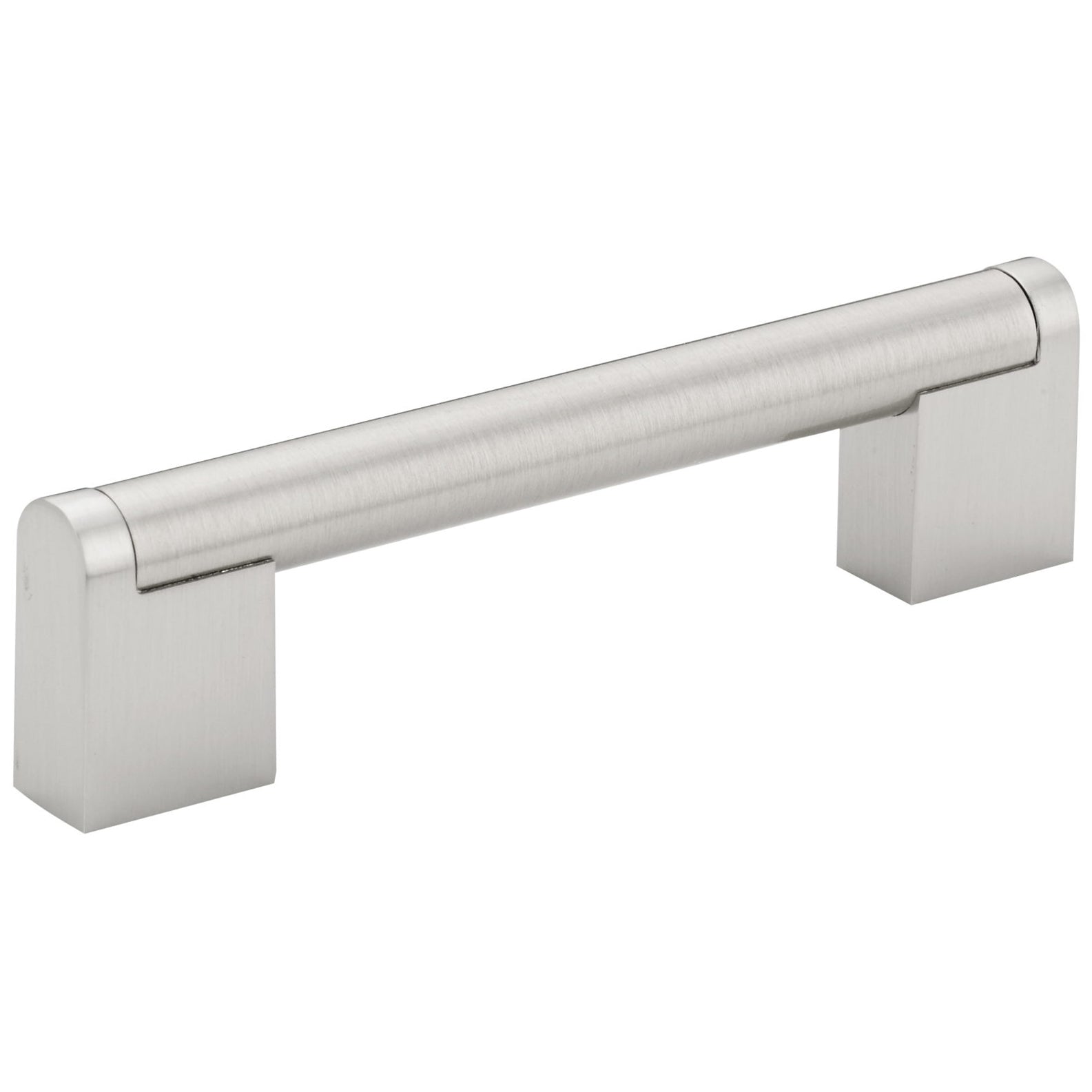 Contemporary Pull, 3-3/4" Center-to-Center, Brushed Nickel alt 0