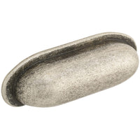 Traditional Cup Pull, 2-1/2" Center-to-Center, Old Silver alt 0