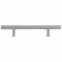 Contemporary Pull, 4-1/4" Center-to-Center, Brushed Nickel alt 0