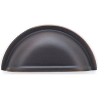 Traditional Cup Pull, 3" Center-to-Center, Brushed Oil-Rubbed Bronze alt 0