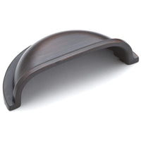 Traditional Cup Pull, 3" Center-to-Center, Brushed Oil-Rubbed Bronze alt 0
