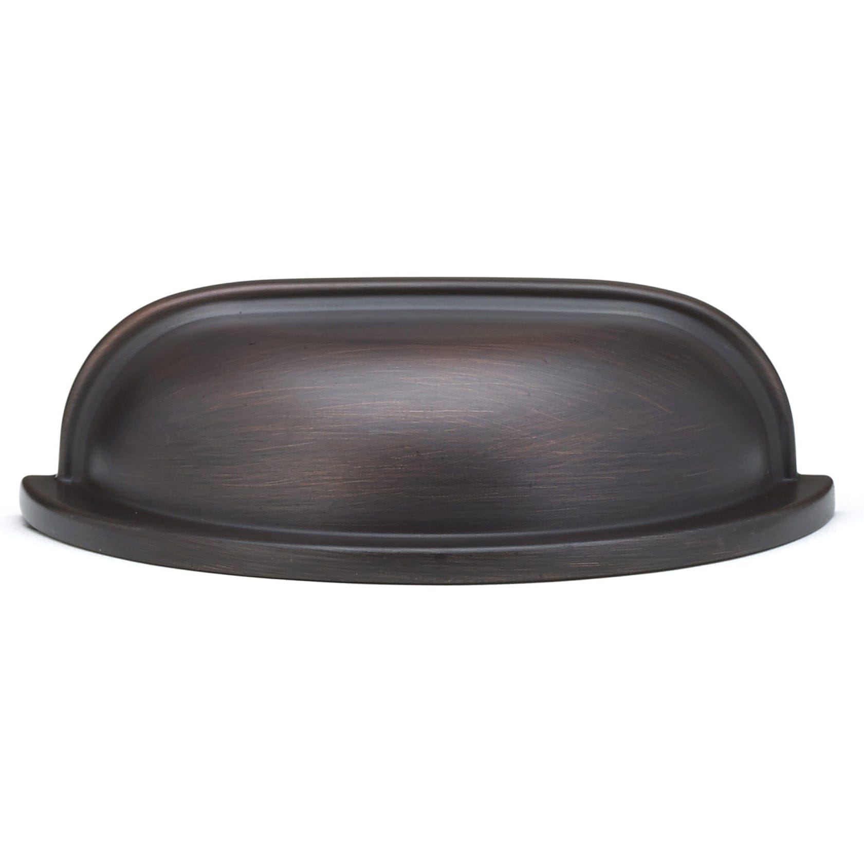 Traditional Cup Pull, 3" Center-to-Center, Brushed Oil-Rubbed Bronze alt 0