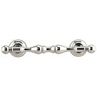 Traditional Pull, 4" Center-to-Center, Polished Nickel alt 0