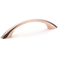 Contemporary Pull, 3-3/4" Center-to-Center, Polished Copper alt 0