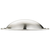 Traditional Cup Pull, 3" Center-to-Center, Brushed Nickel alt 0