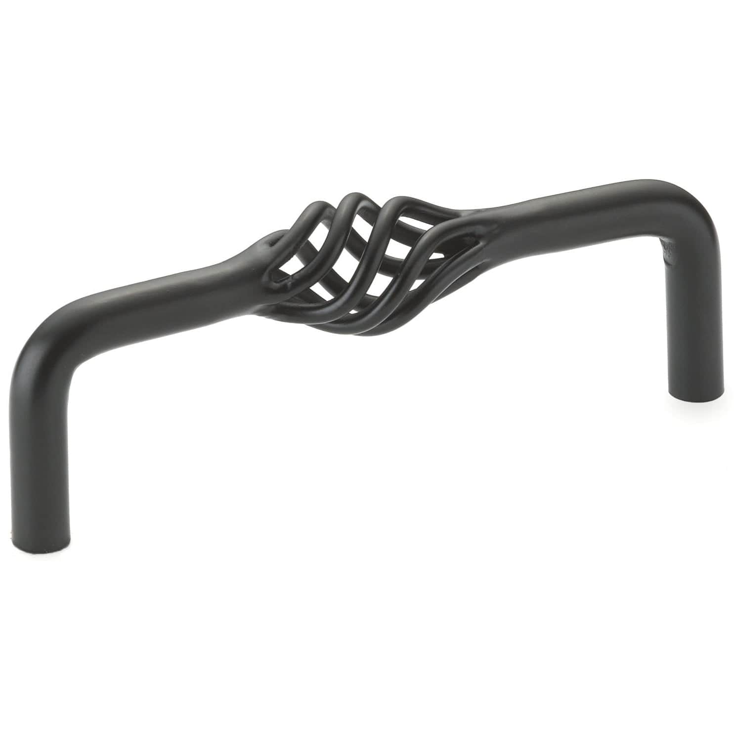 Traditional Pull, 4" Center-to-Center, Matte Black alt 0