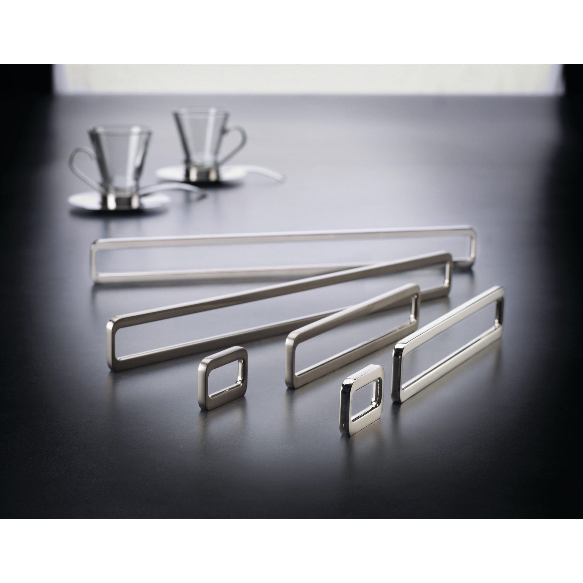 Contemporary Pull, 12-5/8" Center-to-Center, Polished Nickel alt 0