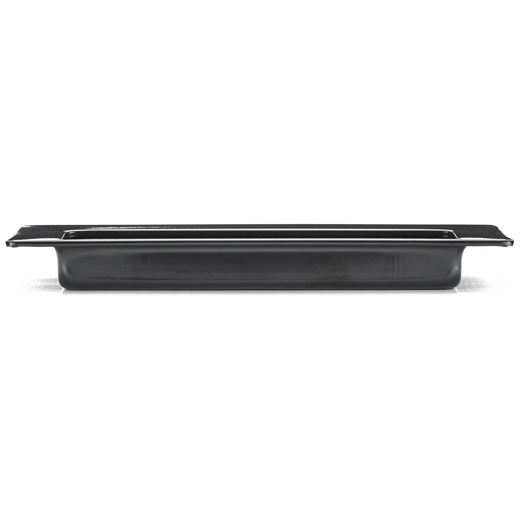Contemporary Recessed Pull, 4-15/32" x 1-5/8", Matte Black alt 0