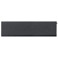 Contemporary Edge Pull, 5-1/16" Center-to-Center, Brushed Black alt 0