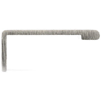 Contemporary Edge Pull, 1-5/16" Center-to-Center, Stainless Steel alt 0