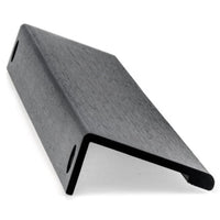 Contemporary Edge Pull, 16-3/8" Center-to-Center, Brushed Black alt 0