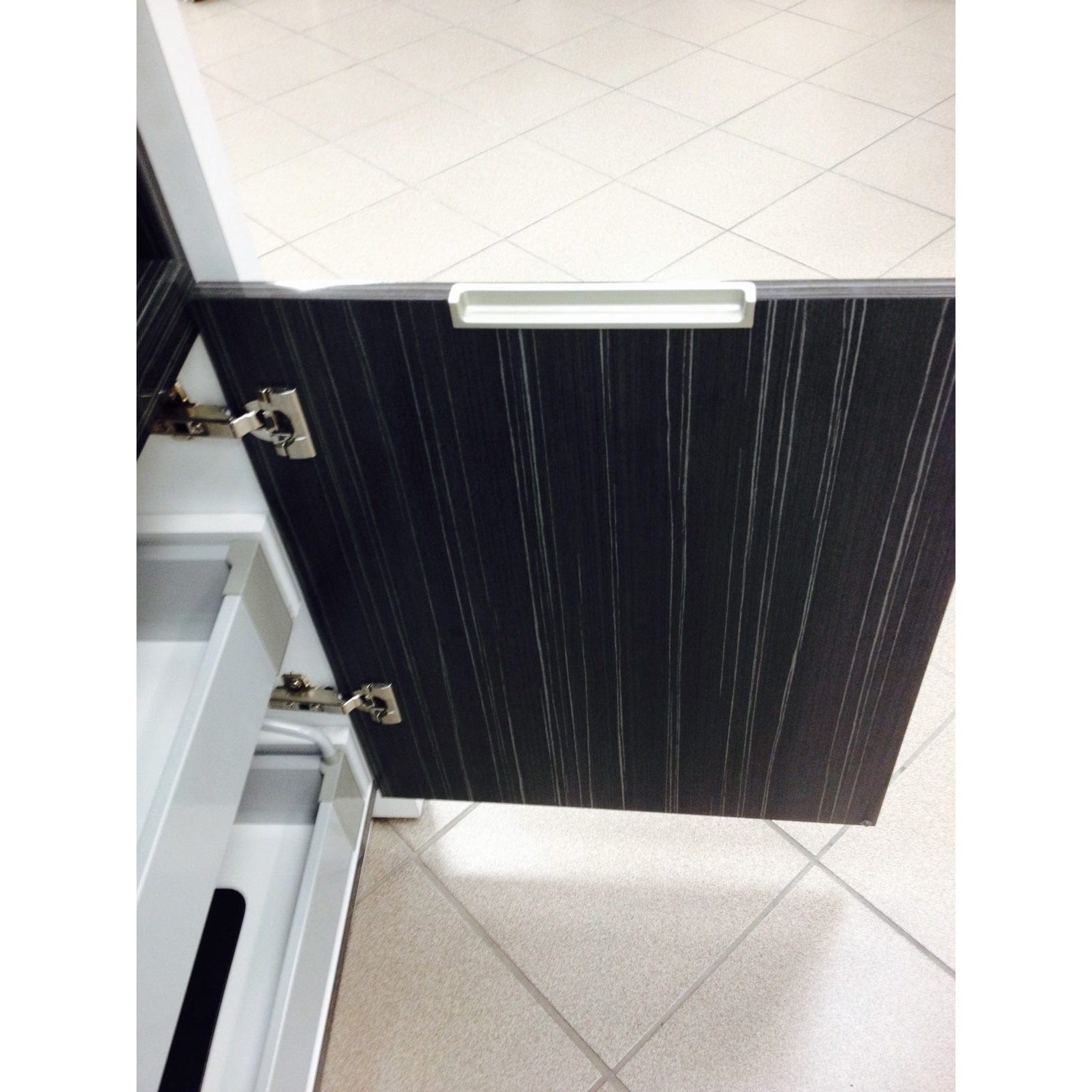 Contemporary Recessed Pull, 3-3/4" Center-to-Center, Chrome alt 0