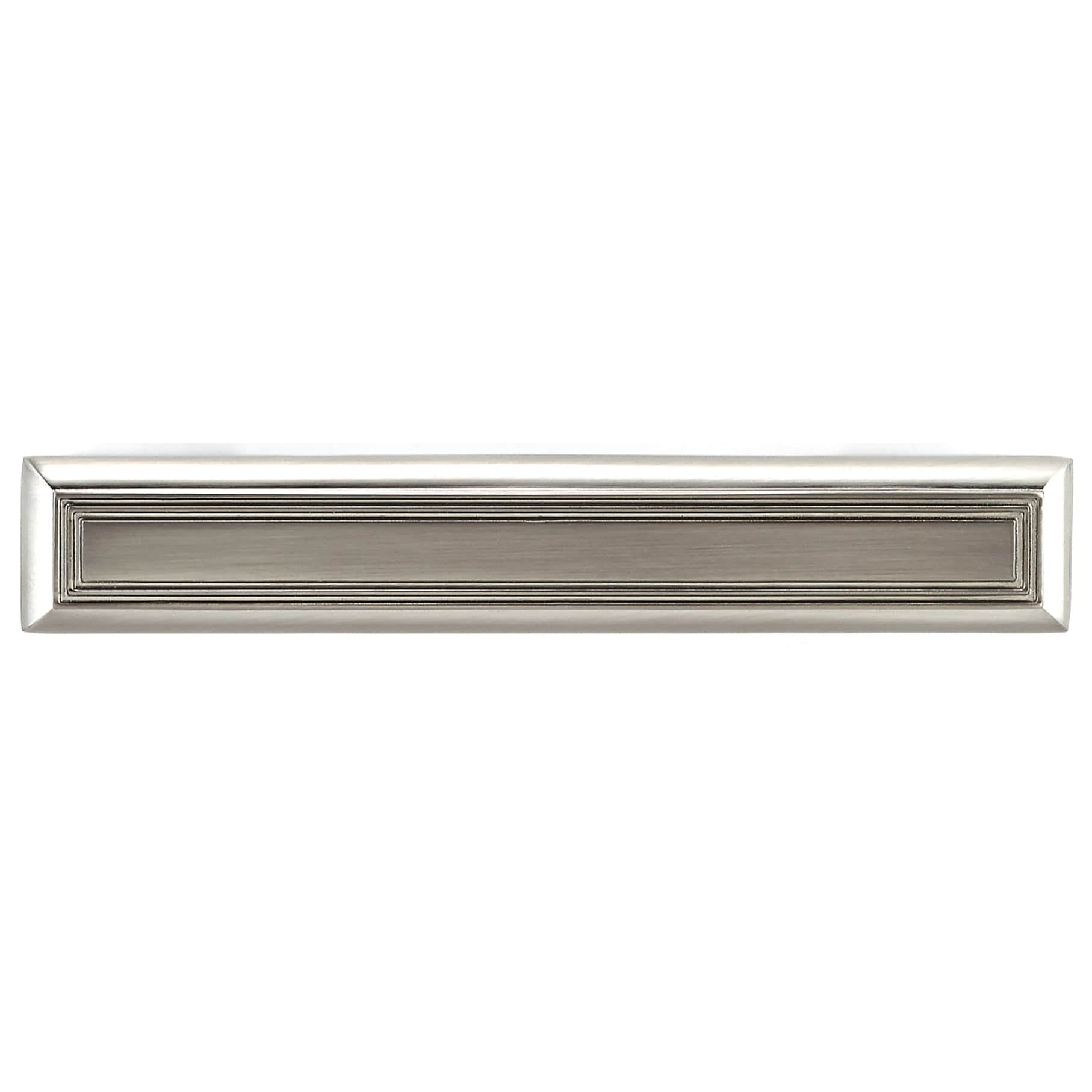 Traditional Pull, 3-3/4" Center-to-Center, Brushed Nickel alt 0