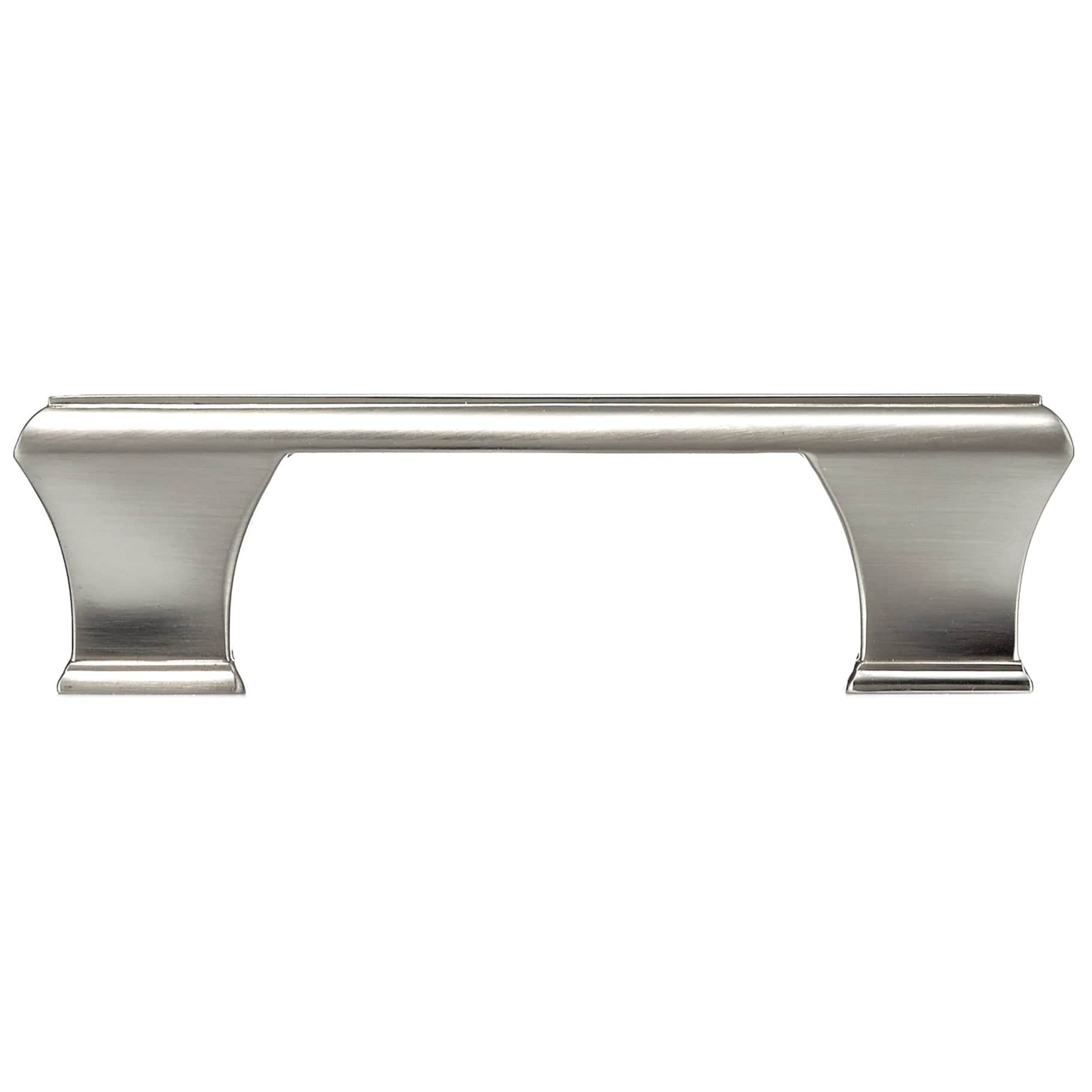 Traditional Pull, 3-3/4" Center-to-Center, Brushed Nickel alt 0