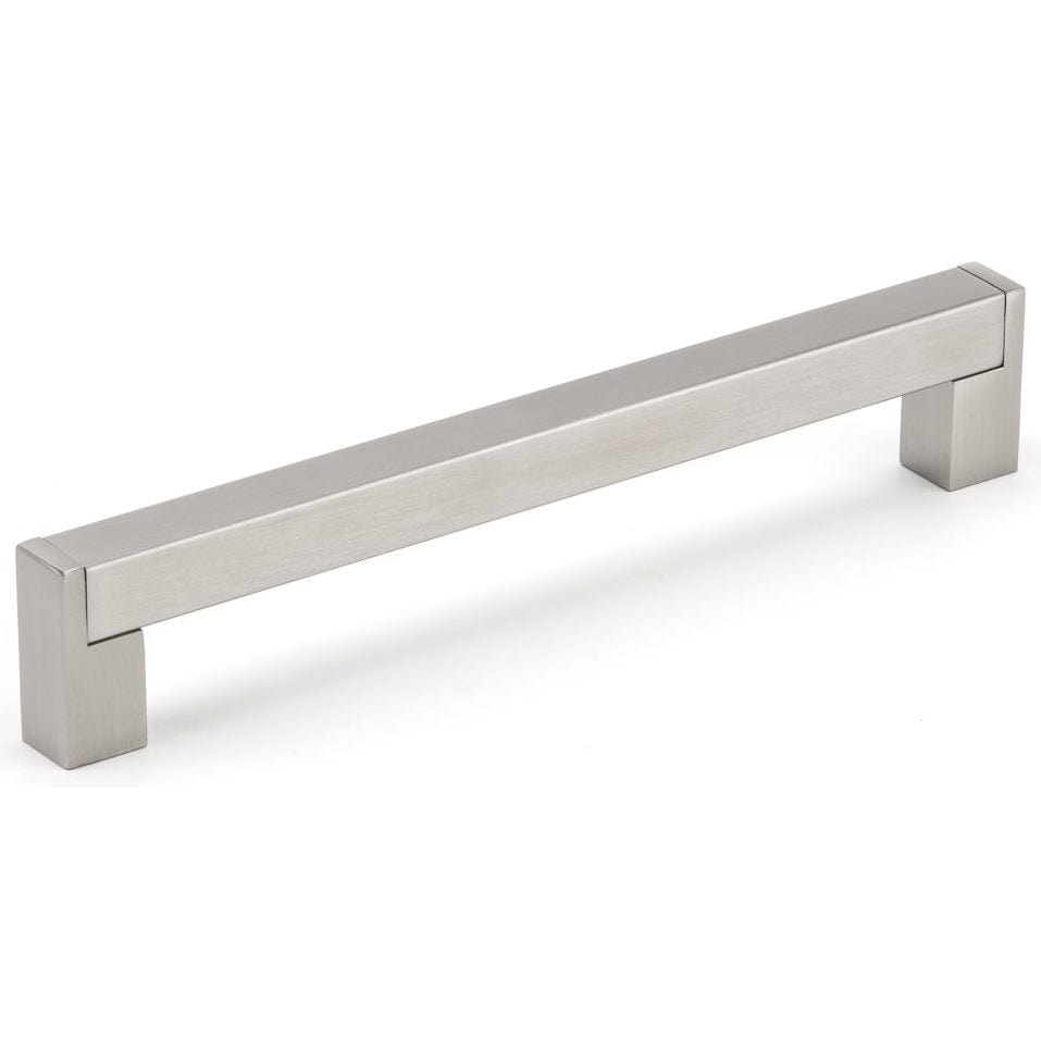 Contemporary Pull, 7-9/16" Center-to-Center, Brushed Nickel alt 0