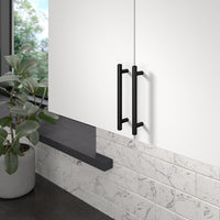 Contemporary Pull, 5-1/16" Center-to-Center, Matte Black