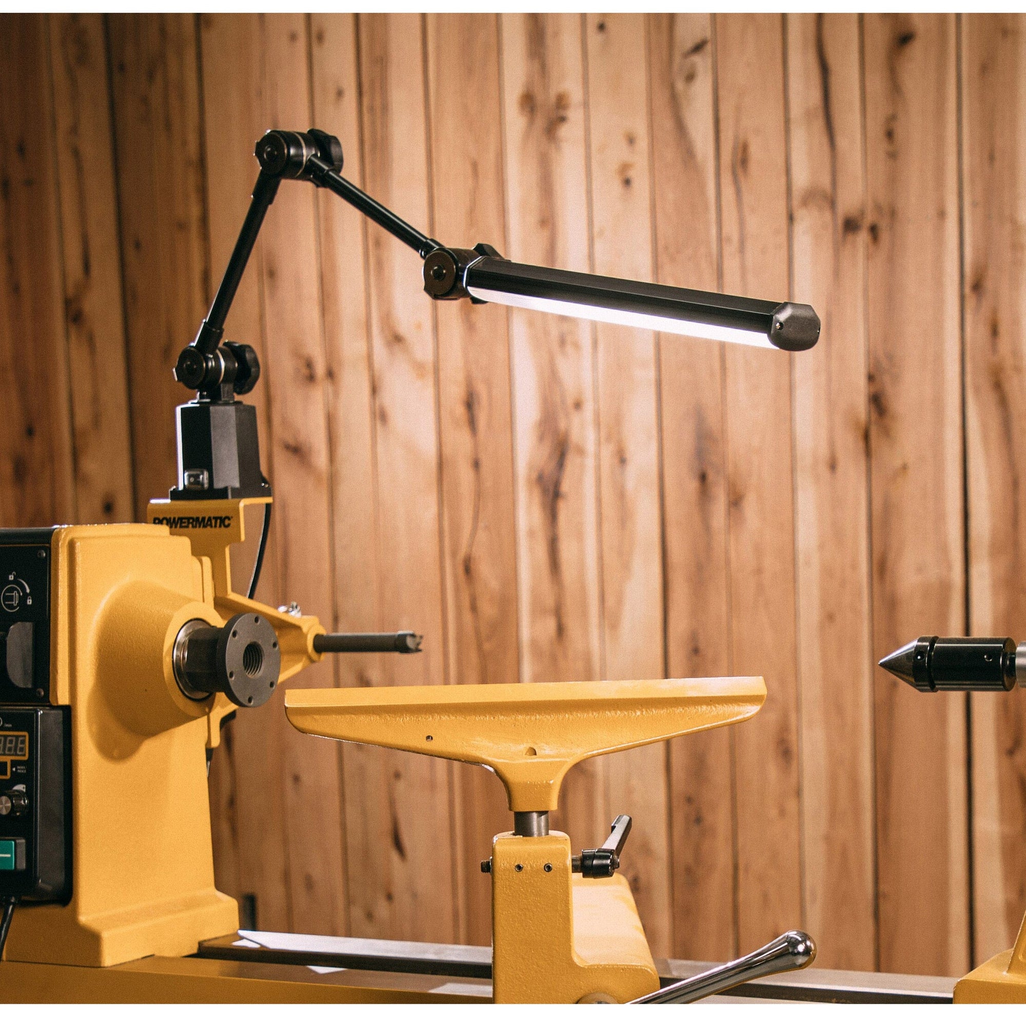 Light with Bracket for PM3520C Woodworking Lathe alt 0