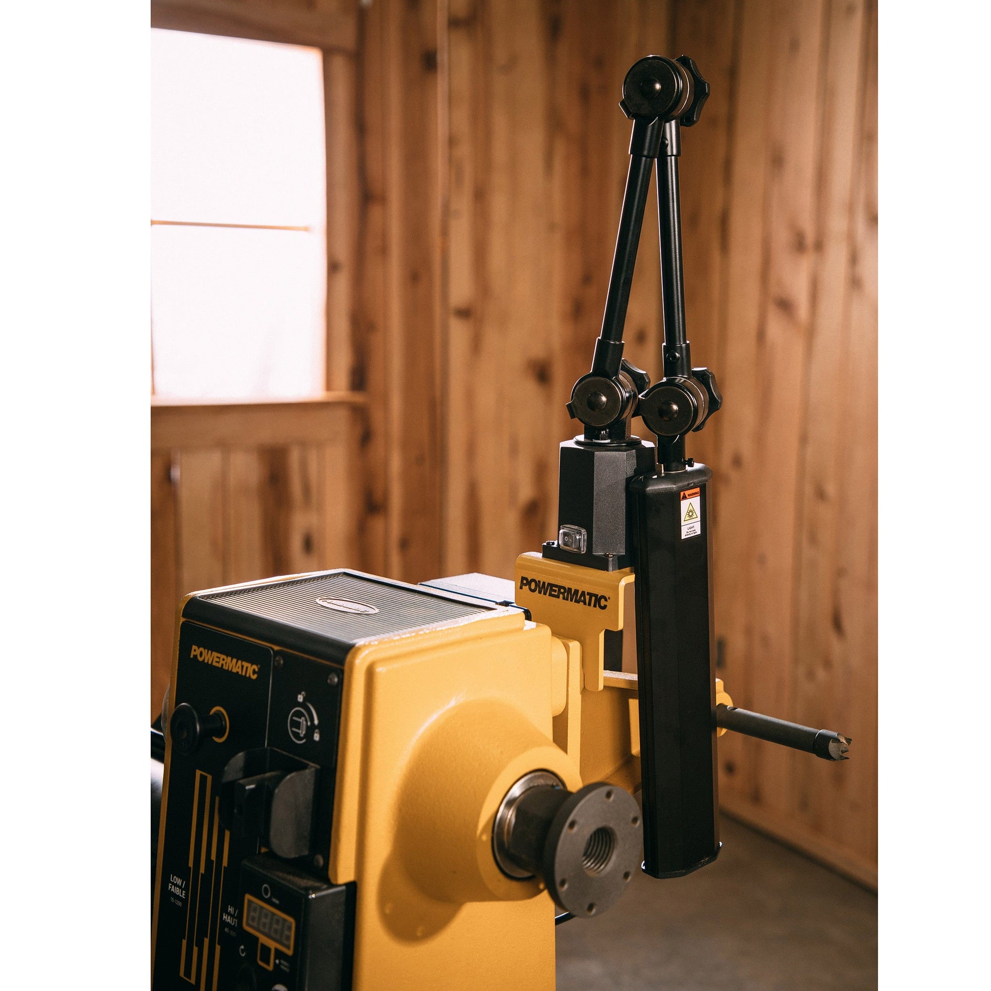 Light with Bracket for PM3520C Woodworking Lathe alt 0